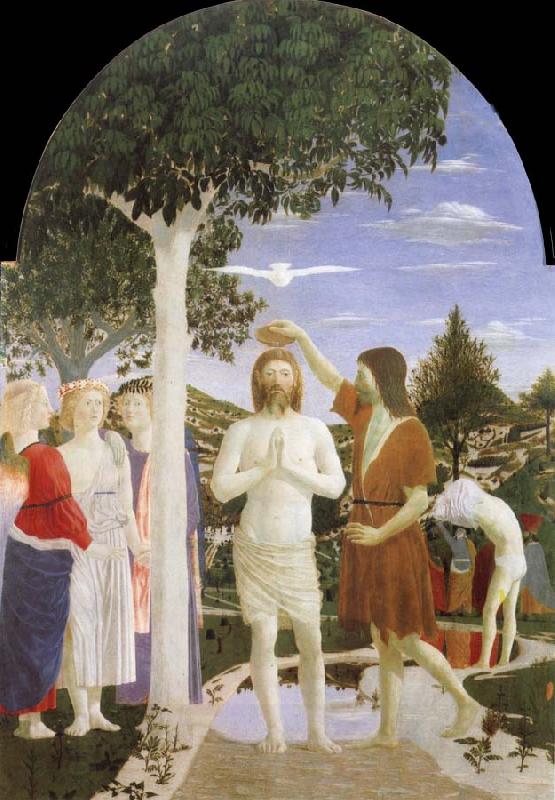 Piero della Francesca Baptism of Christ oil painting picture